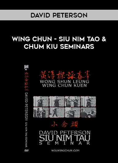 David Peterson - Wing Chun - Siu Nim Tao & Chum Kiu Seminars download