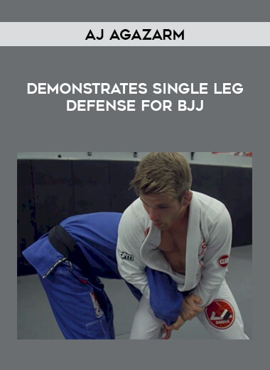 AJ Agazarm Demonstrates Single Leg Defense for BJJ download