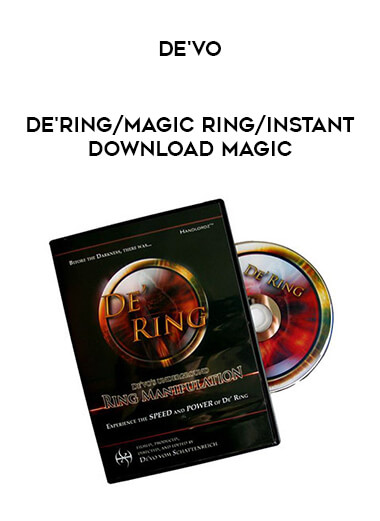 De'vo - De'Ring/magic ring/instant download magic download