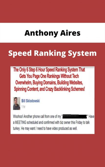 Anthony Aires - Speed Ranking System download