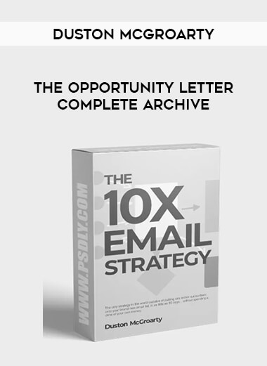 Duston Mcgroarty - The Opportunity Letter Complete Archive download