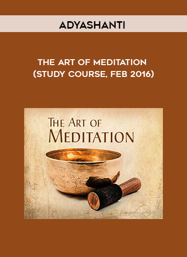 Adyashanti - The Art of Meditation (Study Course