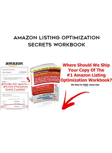 Amazon Listing Optimization Secrets Workbook download