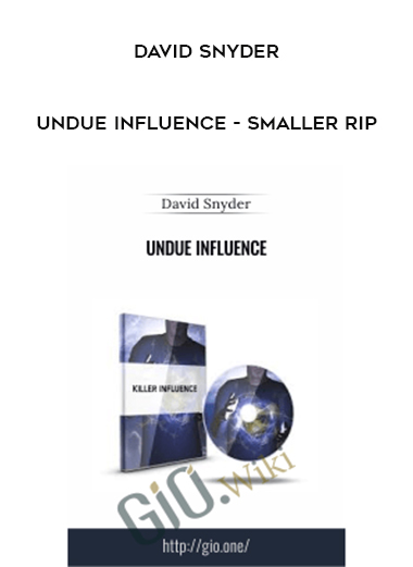 David Snyder - Undue Influence - Smaller rip download