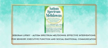 Deborah Lipsky - Autism Spectrum Meltdowns: Effective Interventions for Sensory
