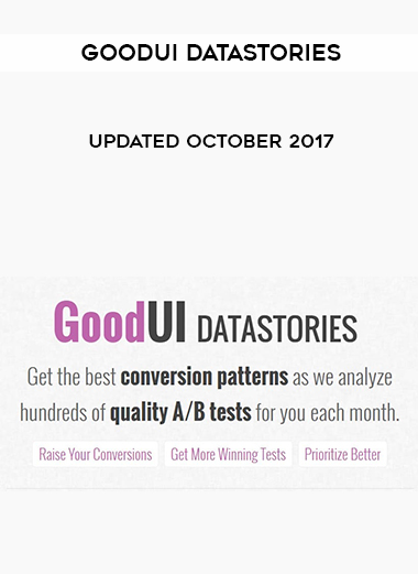 GoodUI DATASTORIES Updated October 2017 download