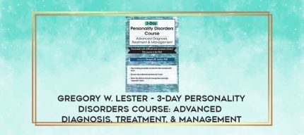 3-Day Personality Disorders Course: Advanced Diagnosis