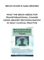 What the Brain Needs for Transformational Change: Using Memory Reconsolidation in Daily Clinical Practice - Bruce Ecker & Sara Bridges download