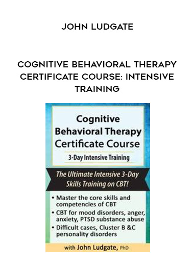 Cognitive Behavioral Therapy Certificate Course: Intensive Training - John Ludgate download