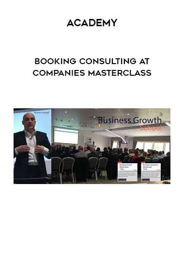 Academy - booking Consulting at Companies Masterclass download