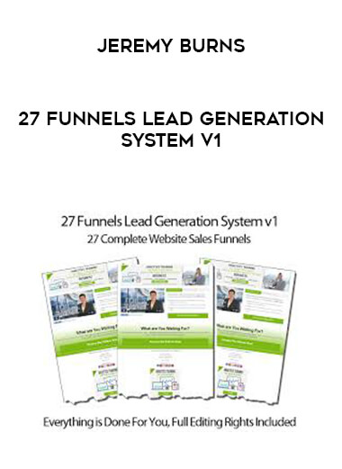 Jeremy Burns - 27 Funnels Lead Generation System v1 download