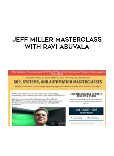 Jeff Miller Masterclass with Ravi Abuvala download