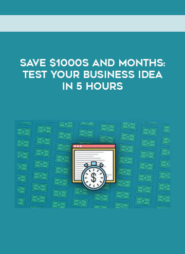 Save $1000s and Months- Test Your Business Idea in 5 Hours download