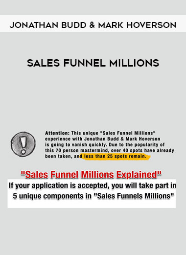 Jonathan Budd & Mark Hoverson - Sales Funnel Millions download