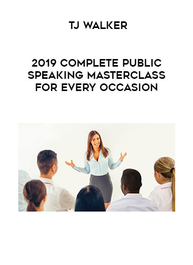 TJ Walker - 2019 Complete Public Speaking Masterclass For Every Occasion download