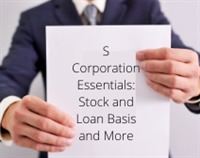 S Corporation Essentials: Stock and Loan Basis and More download